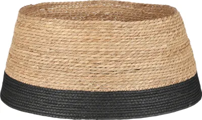 Produktbild von Mica Decorations Weihnachtsbaumdecke - H26 x Ø58 cm - Seegras - Schwarz