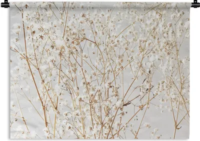 Produktbild von MuchoWow® Wandteppich Wandbehang Natur - Äste - Blumen 90x67.5 cm Tapisserie Dekoration Wandtuch - Fototeppich - Wand-Skulpturen