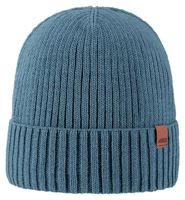 Productafbeelding van Areco kinderwintermuts met omslag en fleecevoering, blauw, maat: one size