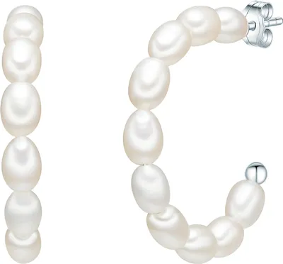 Zdjęcie produktu dla Kolczyki sztyfty z perłami Valero Pearls srebrne perły słodkowodne hodowlane 60201243