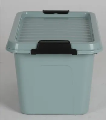 Produktbild von 22x Scharnierboxen 5,5L 30x20x17cm Deckel Aufbewahrung Spielzeugkiste Farben