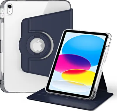 Produktbild von iPad (2025) / iPad 10.9 (2022) Hülle - 360° Rotating Folio Klapphülle mit Schlaf/Wach-Funktion - Blau