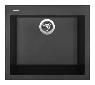 Obrázok produktu pre Granitový drez CUBE 560 Nanoblack 500 x 560 mm čierna TLCU560500N6