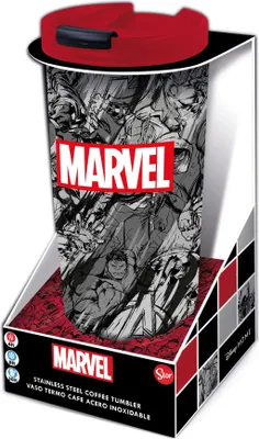 Zdjęcie produktu dla Kubek do picia Marvel ze stali nierdzewnej Marvel Pattern