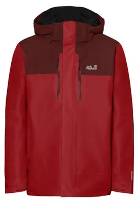 Productafbeelding van Jack Wolfskin herenjas Jasper Pro 3-in-1, kleur: siren red, maat: M