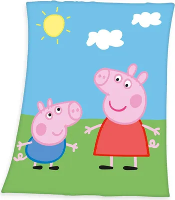 Produktbild von Herding Kuscheldecke, Peppa Pig, 130 x 160 cm