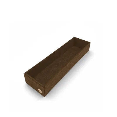 Produktbild von Aufbewahrungsbox CLEAN Filz 50 x 14 x 8 cm ohne Deckel in hellbraun meliert