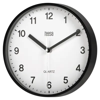 Obrázek produktu pro Teesa TSA0038B Nástěnné hodiny 20 cm, černá