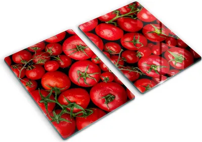 Produktbild von Abdeckung Glas - Küchenabdeckung - 2x40x52 cm - Abdeckplatte -Tomaten