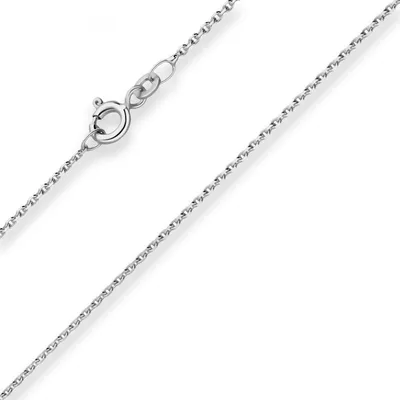 Produktbild von 1,3mm Ankerkette diamantiert Collier Halskette aus 925 Silber rhodiniert 42-45cm