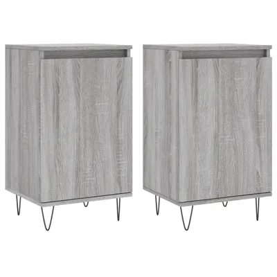 Produktbild von Sideboards 2 Stk. Grau Sonoma 40x35x70 cm Holzwerkstoff