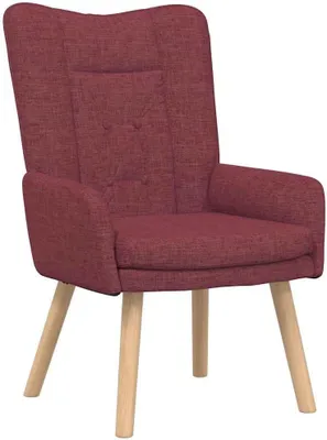 Produktbild von Sessel aus Stoff in Weinrot, 63 x 67 x 94 cm