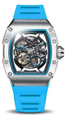 Immagine prodotto di Orologio da uomo Bonest Gatti Novarion, automatico, scheletrato, blu