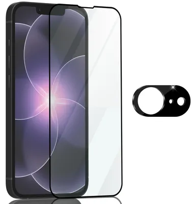 Produktbild von 1-Pack Iphone 17e Displayschutz & 1-Pack Objektivschutz - Gehärtetes Glas 9H - Super Qualität 3D
