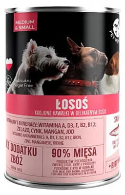 Zdjęcie produktu dla Mokra karma dla psa PetRepublic z łososiem 400 g