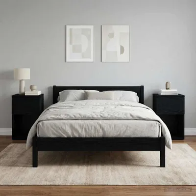 Immagine prodotto di vidaXL Comodino 2 pezzi Rovere nero 29 x 31,5 x 49 cm