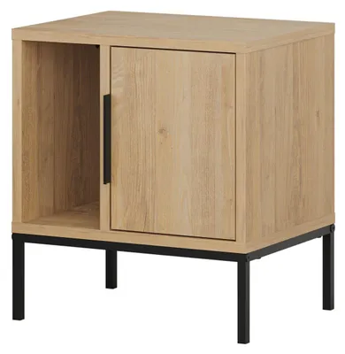 Image de Table de chevet en bois "Glynn" - 45 x 35 x 50 cm - Marron