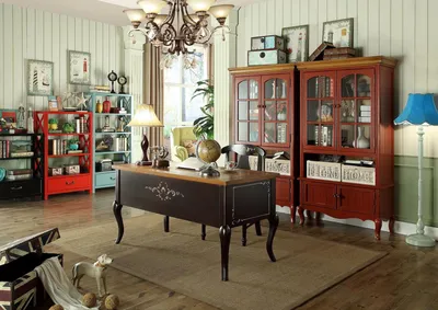Produktbild von Luxus Schrank Holz Möbel Schränke Vitrine Regal Aktenschrank Glasschrank Antik