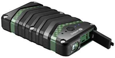 Produktbild von Sandberg Survivor Powerbank 20100, 20000 mAh, Lithium-Ion (Li-Ion), Schwarz, Grün