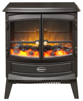Produktbild von Dimplex Springborne Elektrokamin – Freistehender Elektrokamin – 2000 Watt Heizleistung – Optiflame LED-Flammeneffekt