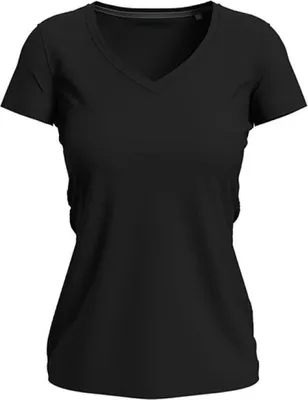 Produktbild von Stedman ST9710 | Women V-Neck Claire Damen T-Shirt - Farbe: Black Opal - Größe: S