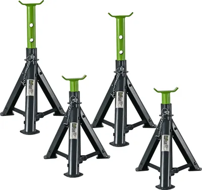 Produktbild von Unterstellbock 4 Stück, 2 Tonnen Traglast pro Stütze Höhe von 245 - 370 mm  faltbar