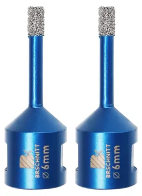 Produktbild von Fliesenbohrer 6mm M14 Diamantbohrer Lochsäge 2 Stück für Winkelschleifer