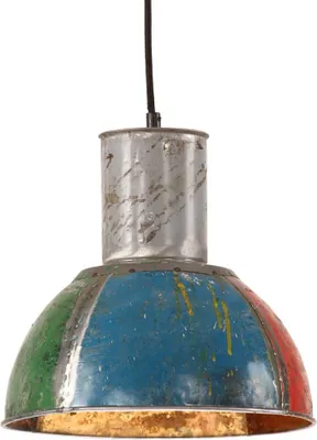 Productafbeelding van Hanglamp, industriële stijl, 25W, meerkleurig, rond, 28,5 cm, fitting E27