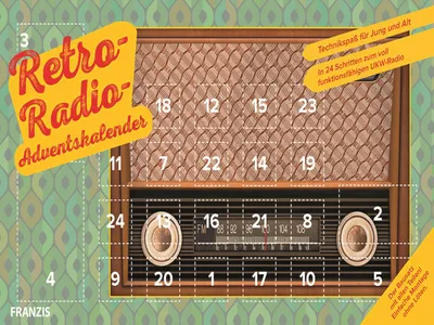 Immagine prodotto di Calendario dell'Avvento a tema radio d'epoca Franzis, edizione 2018