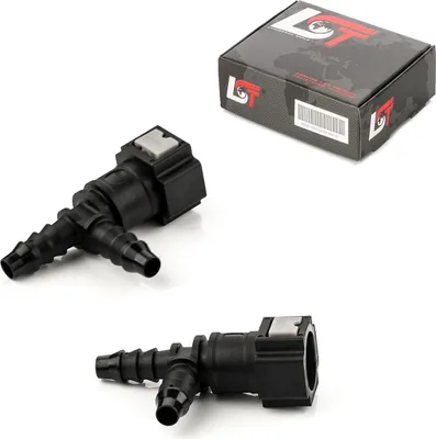 Produktbild von 2x Schnellverschluss Kraftstoffleitung T-Stück 7,89x6mm für CITROEN PEUGEOT