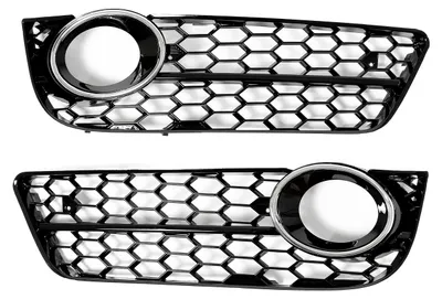 Für Audi A5 8T ab 2007-2011 Stoßstange Gitter Waben Set Links + Rechts in der Farbe von Goingfast