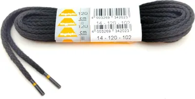 Produktbild von Ringelspitz Schnürsenkel rund 120cm schwarz Kordel