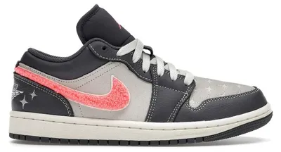 Image de Nike Jordan 1 Low « Light Graphite Hot Punch » multicolore, taille : 38