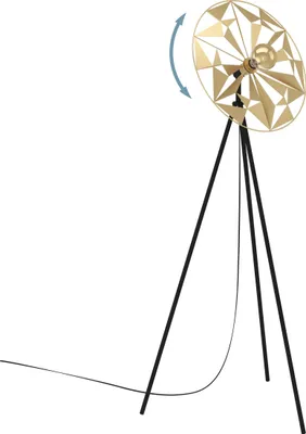 Image de Eglo 43809 CASTANUELO E27 Lampadaire 500x270mm noir or