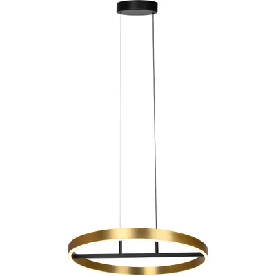 Zdjęcie produktu dla Lampa wisząca LED THRIC złoto-czarna-biała 42W Ciepła biel 3500lm metal wym:120x60x60cm IP20 Rabalux