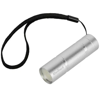 Obrázok produktu pre Rebel URZ0904 Kapesní LED svítilna COB 1 W, 70 lm, stříbrná