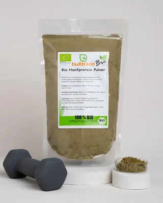 Produktbild von 2 kg  Hanfprotein Pulver | Buxtrade | gemahlen | Protein