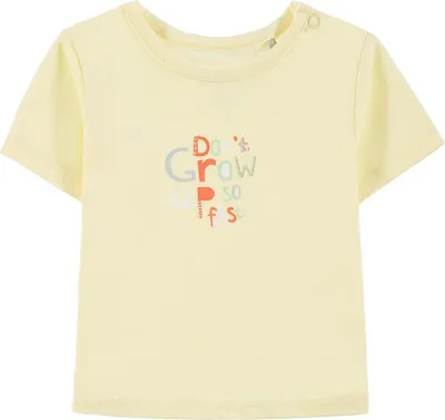 Productafbeelding van Babyblouse in geel met een bloemenprint
