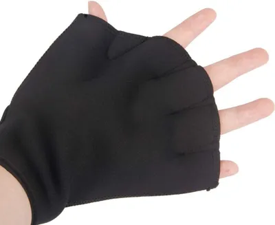 Produktbild von Aquatic Handschuhe 1 Paar Schwimmhandschuhe Schwimmflossen Paddel Wasserwiderstandstraining Einstellbare Tauchhandschuhe Ausrüstung Surfen Sport Handflossen für Erwachsene