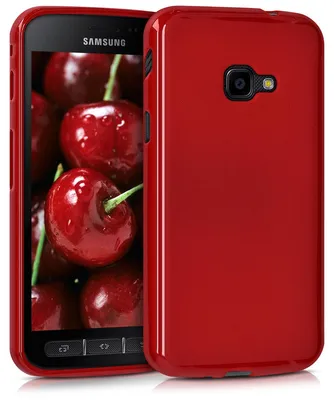 Produktbild von kwmobile Handyhülle für Samsung Galaxy Xcover 4 / 4S Hülle - TPU Case - Kabelloses Laden - Schutzhülle Cover in Rot matt
