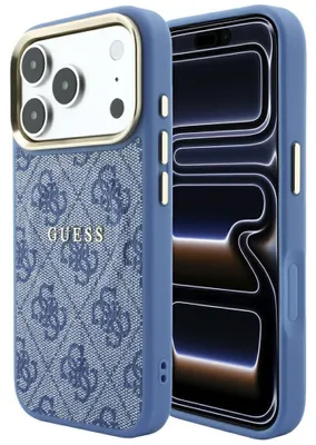 Obrázok produktu pre Puzdro Guess Embossed 4G Classic pre iPhone 18 Pro / 17 Pro s technológiou MagSafe, modrej farby