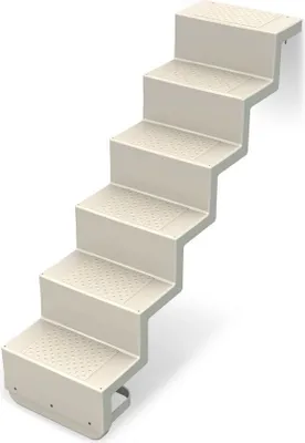 Produktbild von Pooltreppe Eleganz 60 I 5-stufig I Randbefestigung - lang I sand