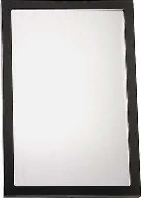 Produktbild von BELP Kippspiegel Stahl Komaxit Schwarz 400x600x120 mm für Bad & WC >> zum Bohren