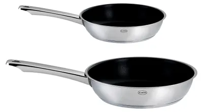 Produktbild von Pfannen-Set - 2-teilig - Edelstahl 18/10 - Antihaftbeschichtung