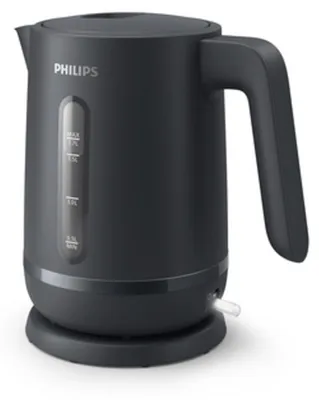 Produktbild von Philips 1000 series Essentials collection HD9314/90 Wasserkocher, 1,7 l, 2020 W, Schwarz, Kunststoff, Wasserstandsanzeige, Drahtlos