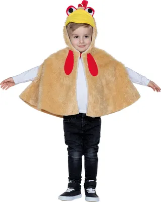 Produktbild von PxP 12222 - Hahn Cape, Kinder Kostüm Gr. 92-104-116 Hühnchen : 104 Größe: 104