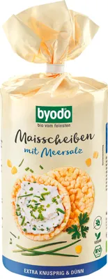 Produktbild von Byodo Bio Mais Scheiben mit Meersalz 120 g