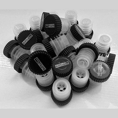 50 Ausgießer für Flaschen 0,75 l & 1,5 l, Kunststoff, schwarz