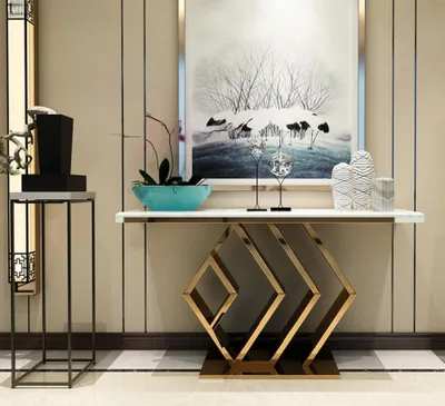Image de Console, table d'appoint, console métallique, table console, table murale, tables