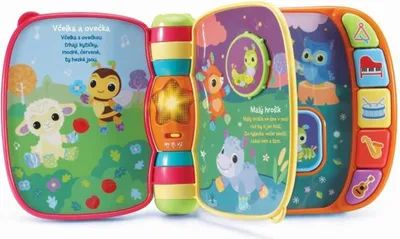 Produktbild von Vtech Musikbuch mit Tierstimmen für Babys und Kleinkinder ab 3 Monaten, Tschechisch